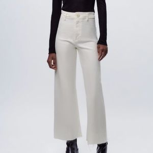 NWT - HIGH-WAISTED ZW MARINE STRAIGHT JEANS